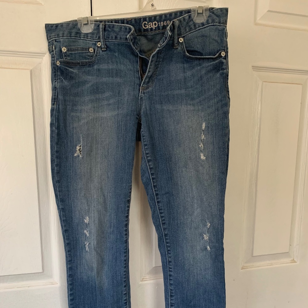 GAP Always Skinny Lightly Distressed Jeans